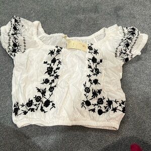 Japna White Off the Shoulder Top